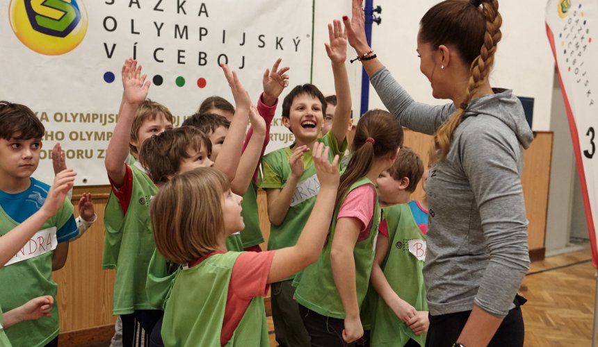 Světová šampionka Barešová vyhecovala plzeňské školáky. Chtěli vyhrávat, říká