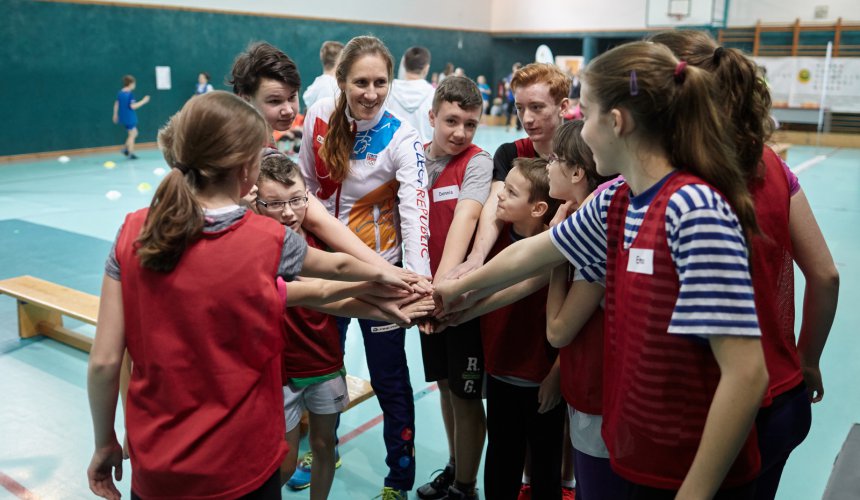 ​Nekompromisní síto. Na trénink s olympijskou šampionkou Topinkovou-Knapkovou se musely děti ze Sobotky kvalifikovat