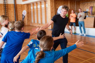 Olympijský trénink s Lukášem Rohanem na ZŠ Štefcova