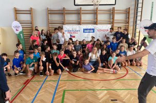 Olympijský trénink s Míšou Hrubou na 14. ZŠ Plzeň