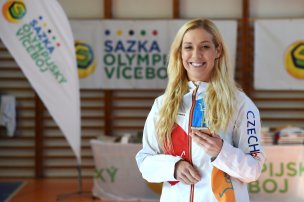 Olympijský trénink s Alžbětou Dufkovou na ZŠ Kuřim