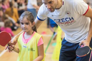 Olympijský trénink s Lubošem Jančaříkem na ZŠ Vratimov