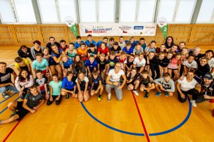 Olympijský trénink s Michaelou Hrubou na ZŠ Železnická, Jičín