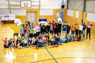 Olympijský trénink s Denisou Helceletovou na ZŠ Strančice