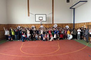 Olympijský trénink s Michaelou Hrubou na ZŠ Radnice