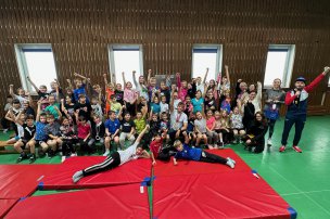 Olympijský trénink s Lukášem Rohanem, ZŠ Donín