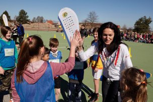 Trénink s olympionikem na ZŠ a MŠ České Velenice