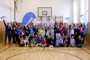 Olympijský trénink s Jirkou Beranem  na ZŠ V.Kl. Klicpery, Nový Bydžov