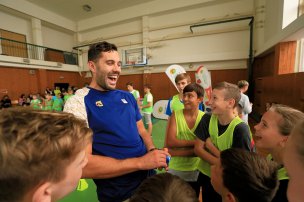 Olympijský trénink s Pepou Dostálem na ZŠ Svitavy