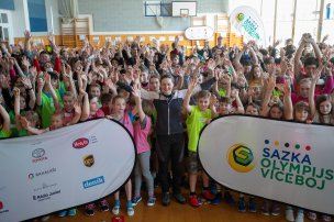 Olympijský trénink s Veronikou Vítkovou na ZŠ v Měříně