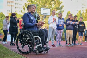 Sportovní den Paralympijské výzvy s Janem Tománkem v Praze - Bohnicích