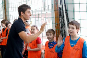 Trénink s olympionikem na ZŠ Vícenice u Náměště nad Oslavou