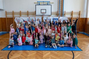 Olympijský trénink s Ivou Večeřovou na ZŠ Vodní, Mohelnice